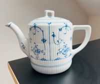 Kaffeekanne antik Rauenstein Strohblume indisch blau H 16 Ø 13 Stuttgart - Sillenbuch Vorschau