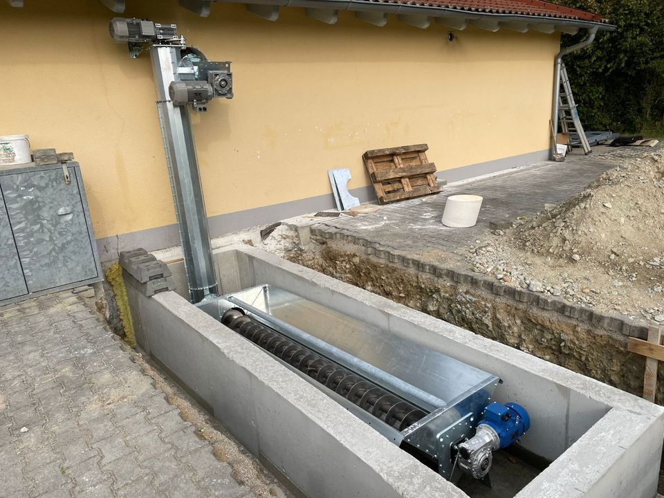 Förderschnecke für Hakschnitzel , Hackgut Bunkerbefüllschnecke in Berg bei Neumarkt i.d.Opf.