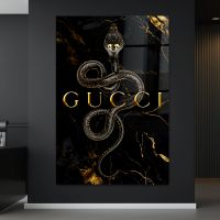 Gucci Gold Mode Snake, Wandbild, Acrylglas, Poster, Leinwand Deko Stuttgart - Stuttgart-Ost Vorschau