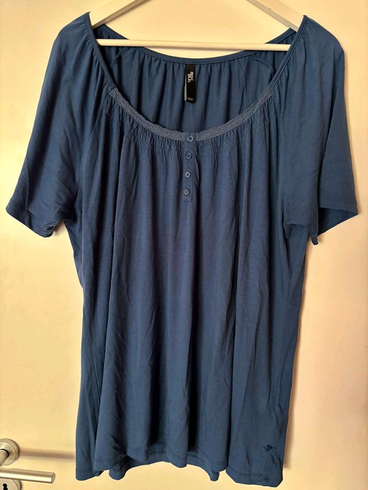 Maxiblue by Takko Sommer Top Shirt Tunika Spitze 46/48 XL blau in Eschborn