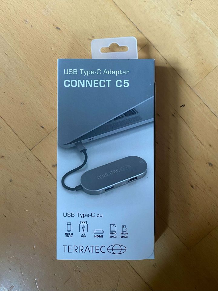 Terratec Connect C5 Type C USB Adapter HDMI MMC SHXC Micro SDHC in Hattingen