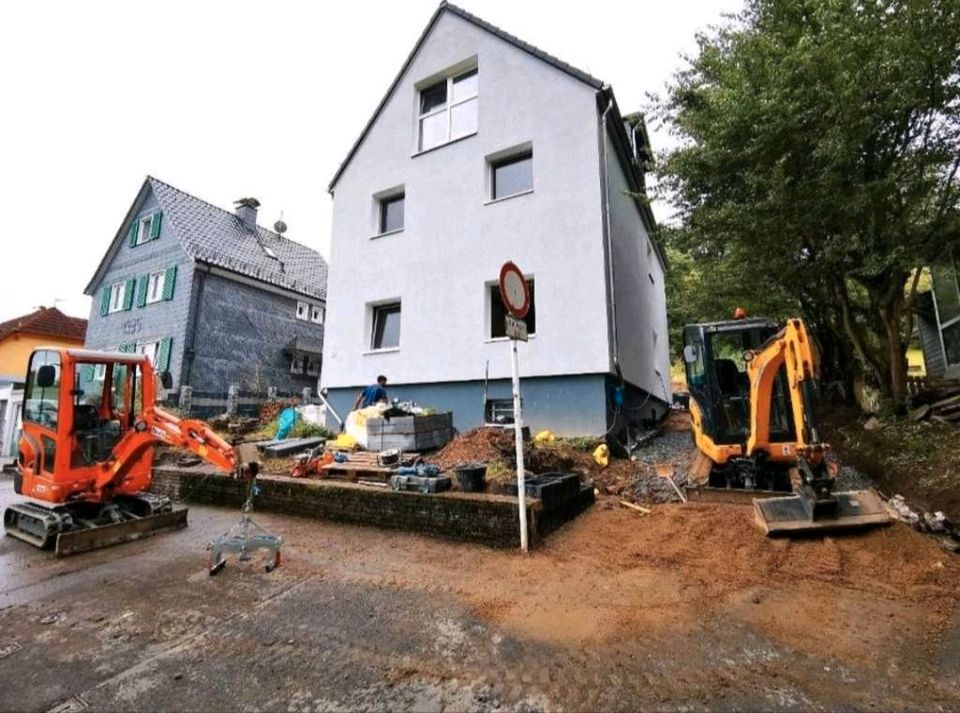 Baggerarbeiten Garten und Landschaftsbau Pflaster Naturstein in Remscheid