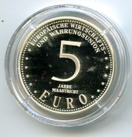 5 Jahre Maastrich  Silbermünze 999/1000  PP  in Münzkapsel Niedersachsen - Rotenburg (Wümme) Vorschau