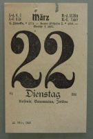 Kalenderblatt 22.3.1927 (Kaisers Geb., Goethes Todestag) Münster (Westfalen) - Mauritz Vorschau
