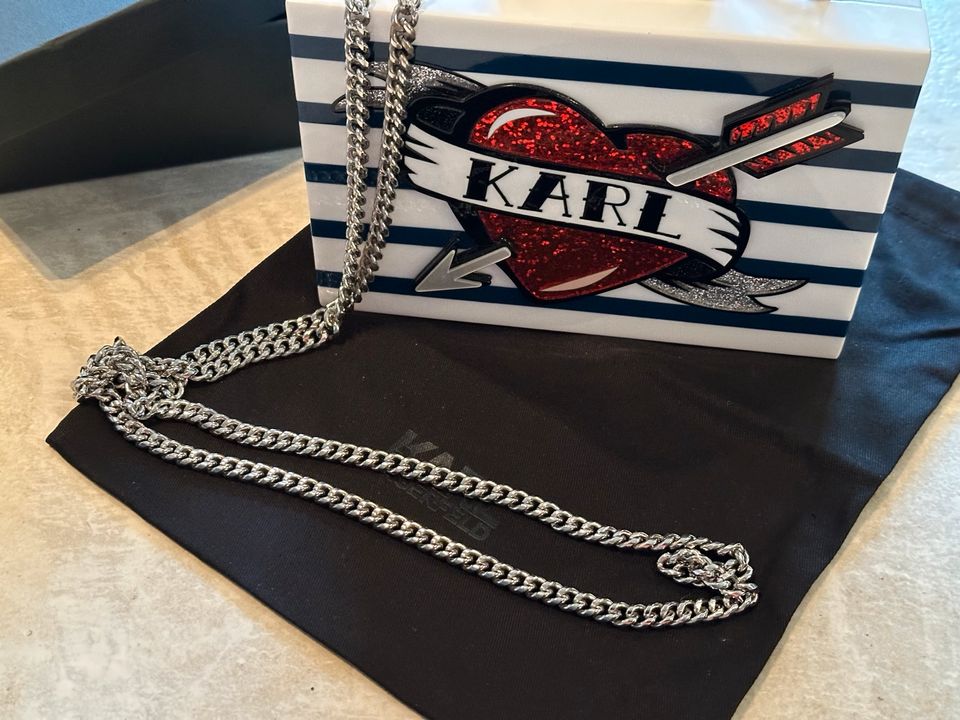 Karl Lagerfeld Kette Umhänge Schulter Tasche u. Clutch neu ❗️OVP in Stade