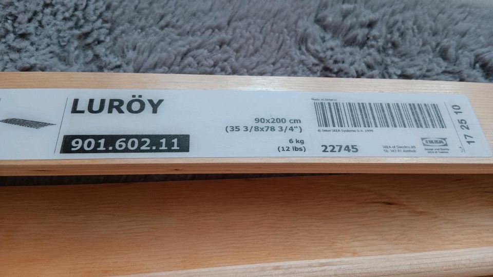 Ikea Luröy roll rost 90x200  6kg  (12 Ibs ) Zu verschenken in Leer (Ostfriesland)
