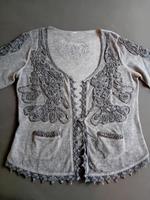 Tredy Strickbolero graublau Gr 38-40 Hessen - Lorsch Vorschau