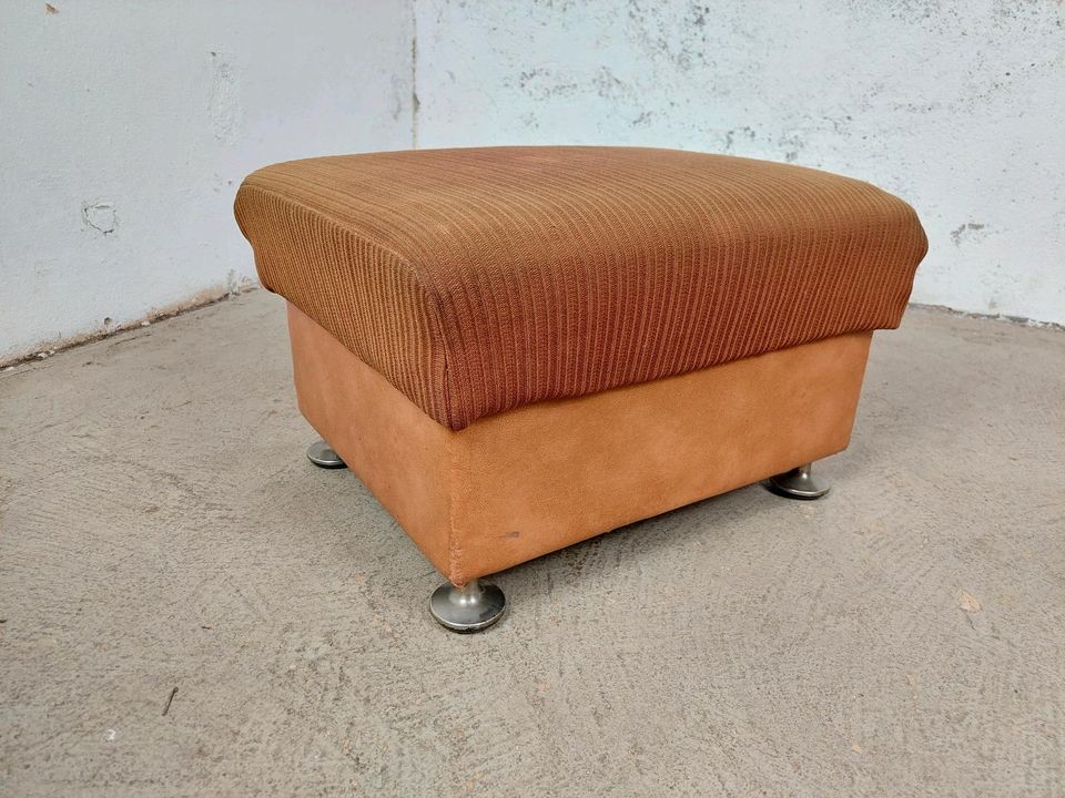 Vintage Hocker Sitzhocker Polster 60er 70er DDR Retro in Leipzig