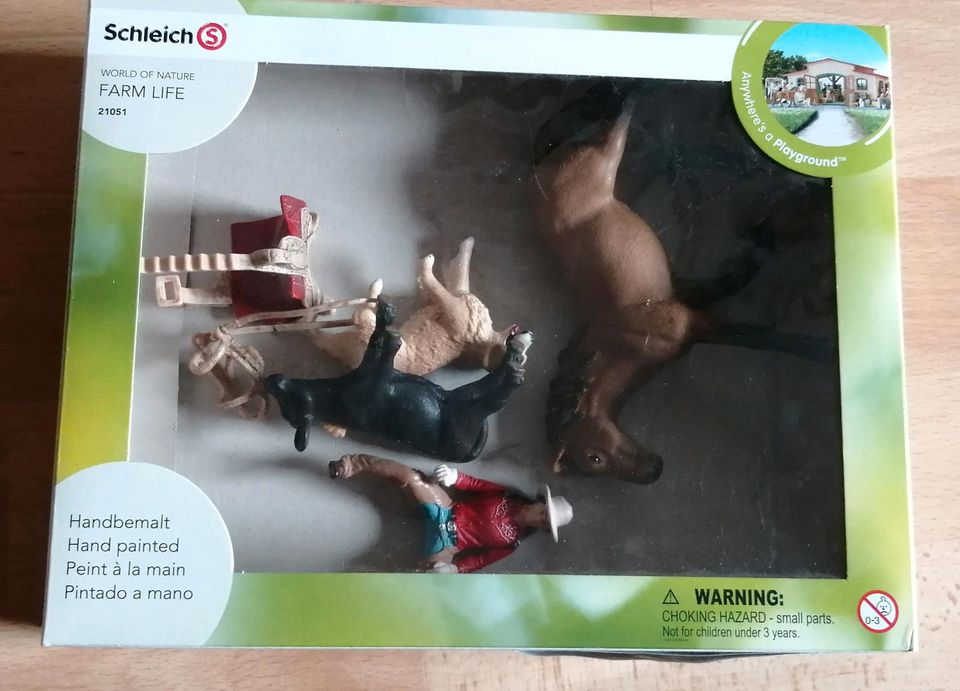 Schleich Farm Life 21051 Westernreiterin mit Pferd, Hund und Kalb in Wesseling