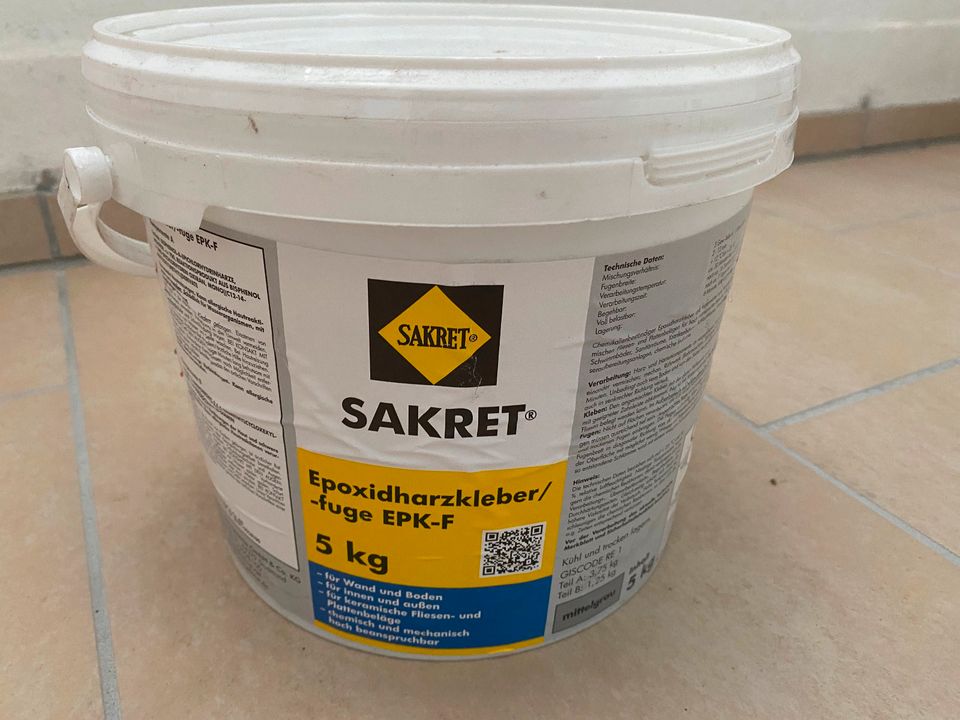 SAKRET Epoxidharzkleber/-fuge EPK-F 5kg mittelgrau ungeöffnet in Bad Laer