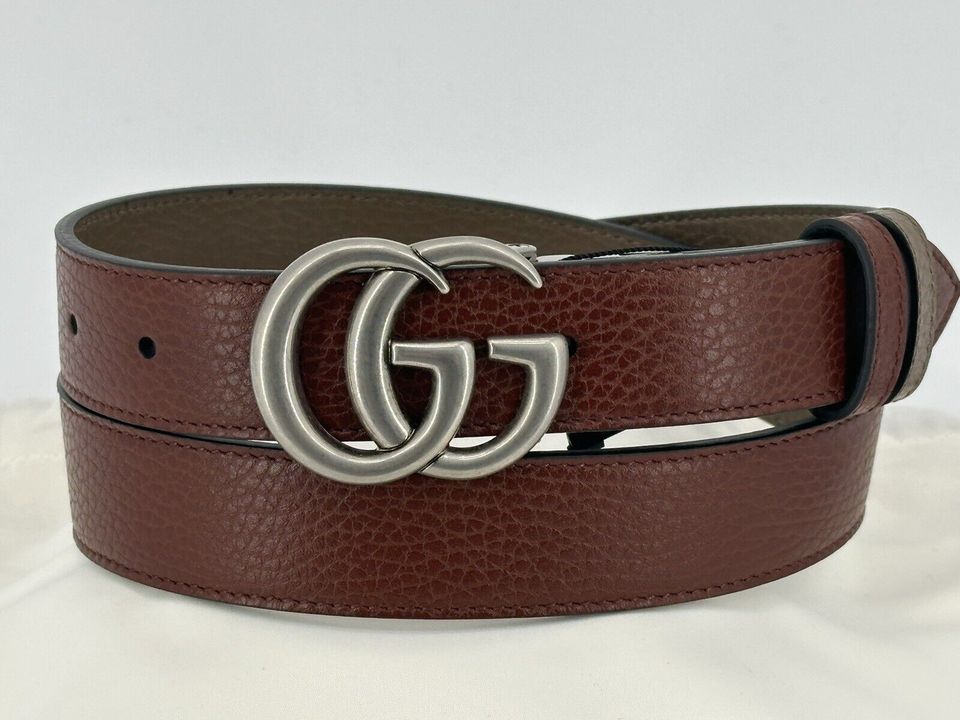 Neu Original Gucci 2-Seitige Leder Gürtel Damen Herren Große-90cm in Hannover