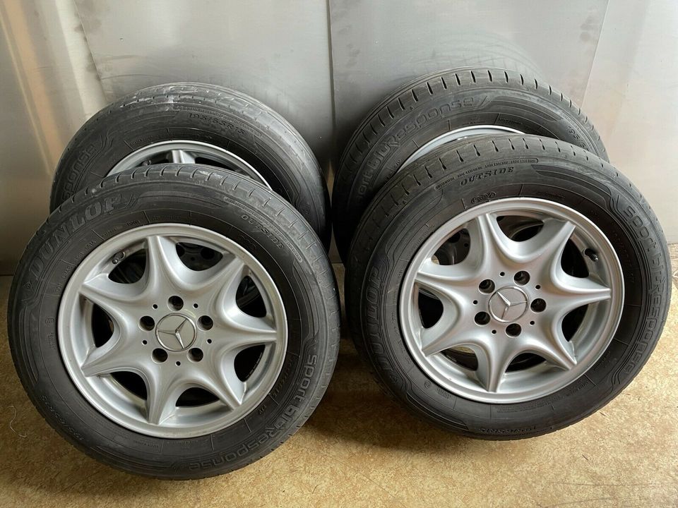 4x Original Mercedes-Benz C-Klasse Alufelgen 195/65 R15 in Spremberg