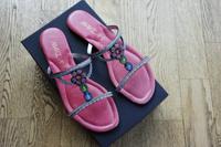 Marc Cain Sandalen Schuhe Leder Perle Bestickt elegant fein Gr 37 Baden-Württemberg - Ravensburg Vorschau