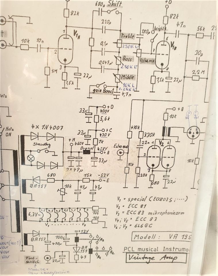 Gitarren Röhren Verstärker Vintage Amp VA195 40Watt in Buseck