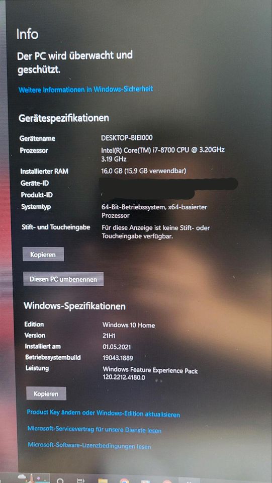 HP Pavilion Gaming Pc 690-3020NG I7 8700 GTX 1060 in Passow Brandenburg