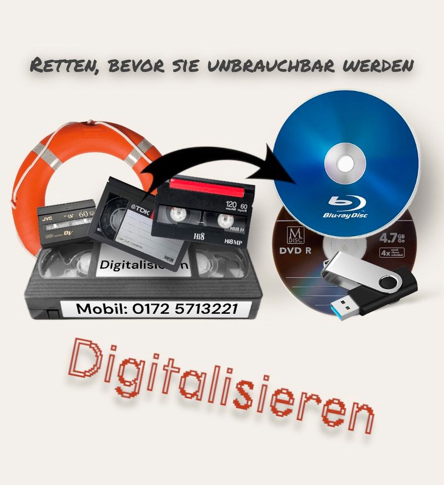 VHS / VHS-C / Video8 / Hi8 / MiniDV Videokassetten digitalisieren in Marl