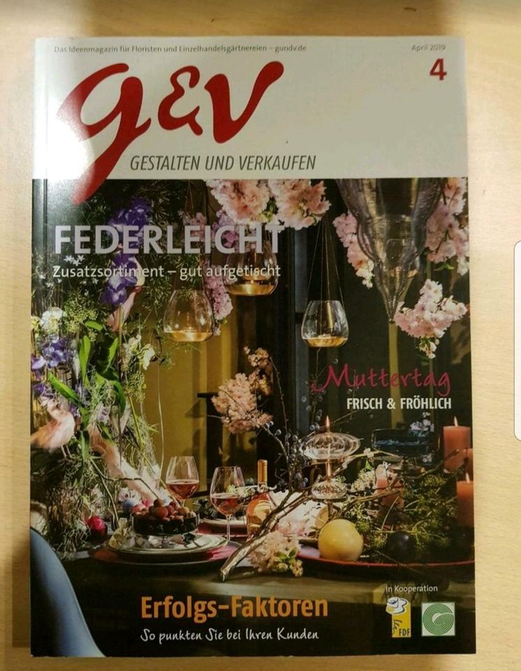 Fachzeitschrift Florist / Gärtner G&V Gestalten und Verkaufen in Freudenberg