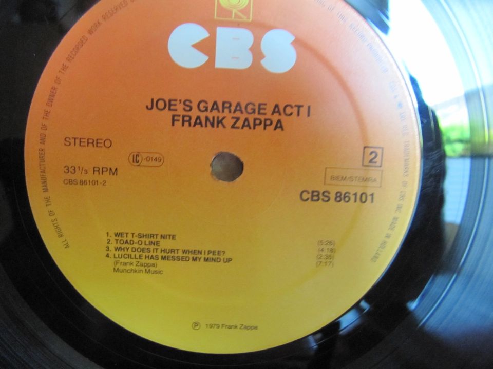Frank Zappa - Joe´s Garage 1,2&3  Vinyl / LP / Schallplatte in Holzwickede