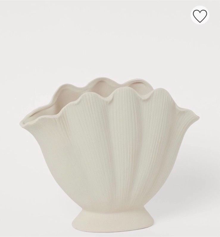 Muschelförmige Vase + Schale H&M Home beige greige DEKO Boho in Recklinghausen