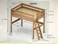 Hochbett mit eingebautem Schreibtisch. Nur an Selbstabholer. Saarbrücken-Mitte - Eschberg Vorschau