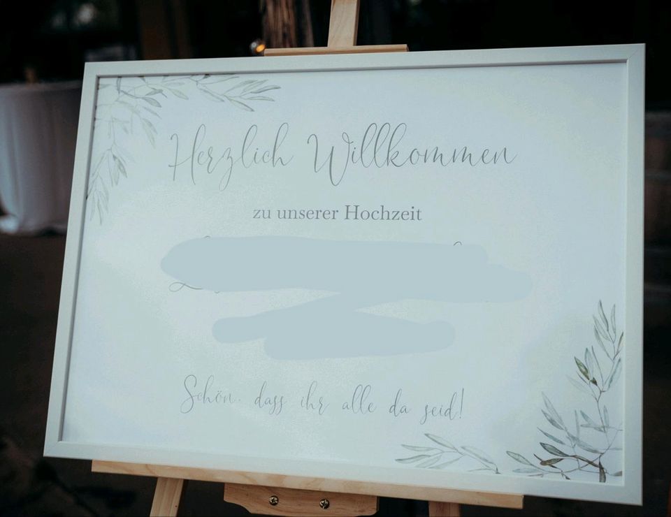 IKEA FISKBO Bilderrahmen 50x70 cm weiß Holz Hochzeitsdeko in Sindelfingen