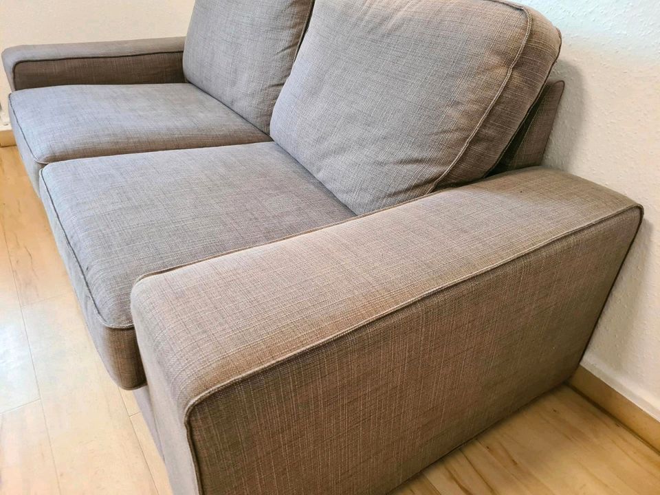 Sofa Couch Ikea KIVIK beige grau 2er in Stuttgart