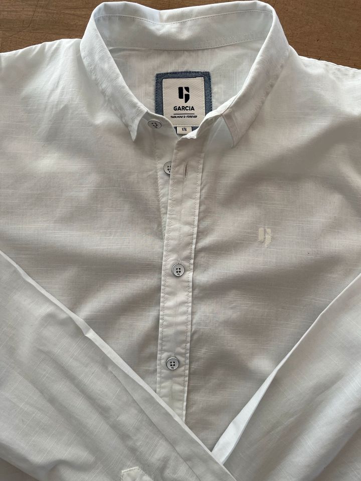 GARCIA:  Neuwertiges Hemd, weiß, Gr.: 176 in Overath
