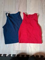Neckholder crop Top rot marineblau Gr. M neu Brandenburg - Finsterwalde Vorschau