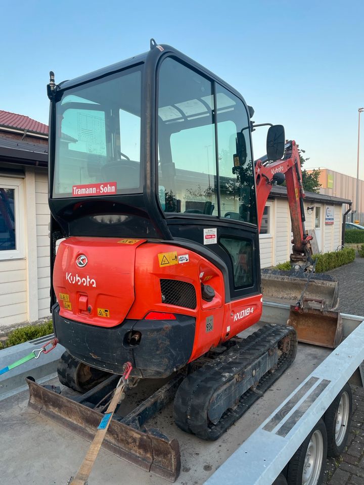 Minibagger/Bagger Kubota kx018 Mieten 1,8t in Hannover