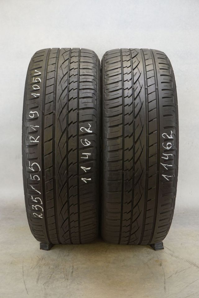 2 Sommerreifen 235 / 55 R 19 105 V XL Continental Cross  5,0mm in Hattenhofen