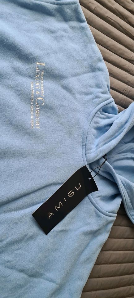 Amisu Pullover Hoodie Sweatpullover Kapuze Gr. S neu mit Etikett in Bremen