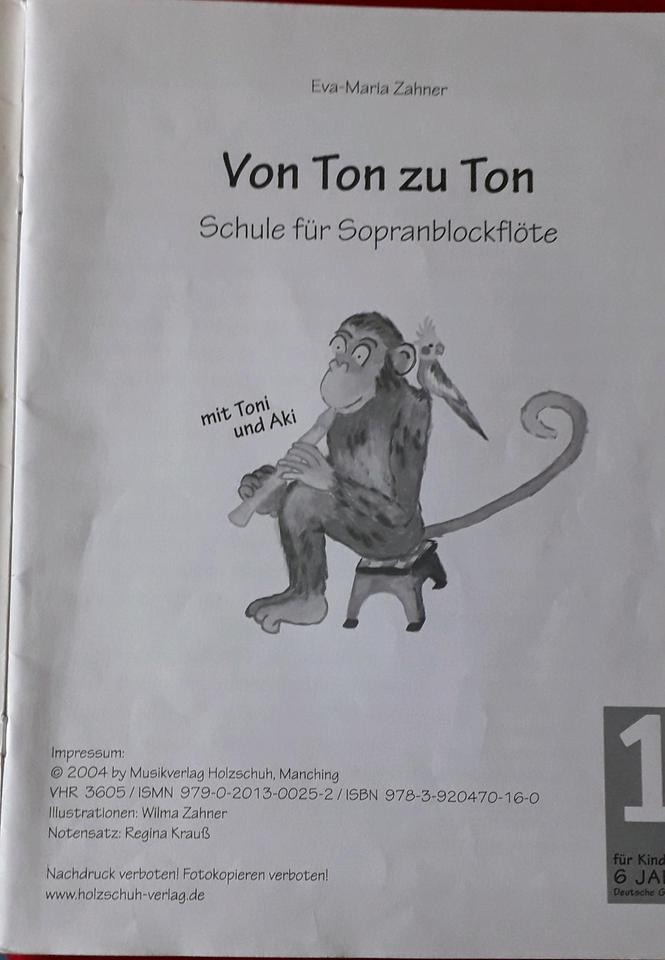 Von Ton zu Ton Schule für Sopranblockflöte Flötenschule in Hoyerswerda