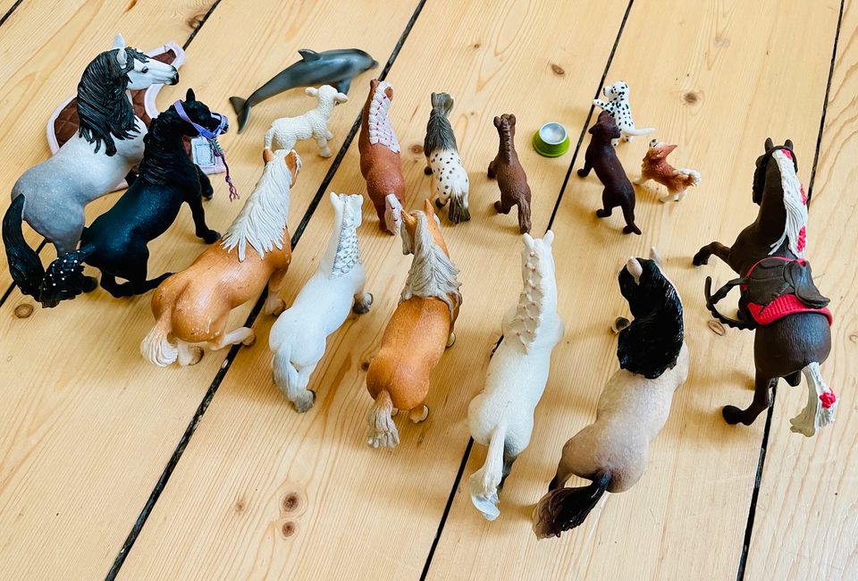 Schleich 16 Pferde & Tiere + Zubehör im Set in Hannover