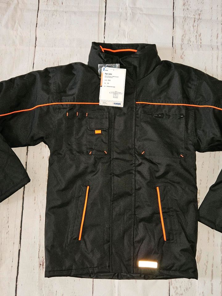 Planam Workwear 3535 Winterjacke Piper Gr. XS schwarz / orange in Borna