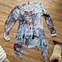 Shirt Tredy 38 Spitze blau rot weiß Hessen - Oberzent Vorschau