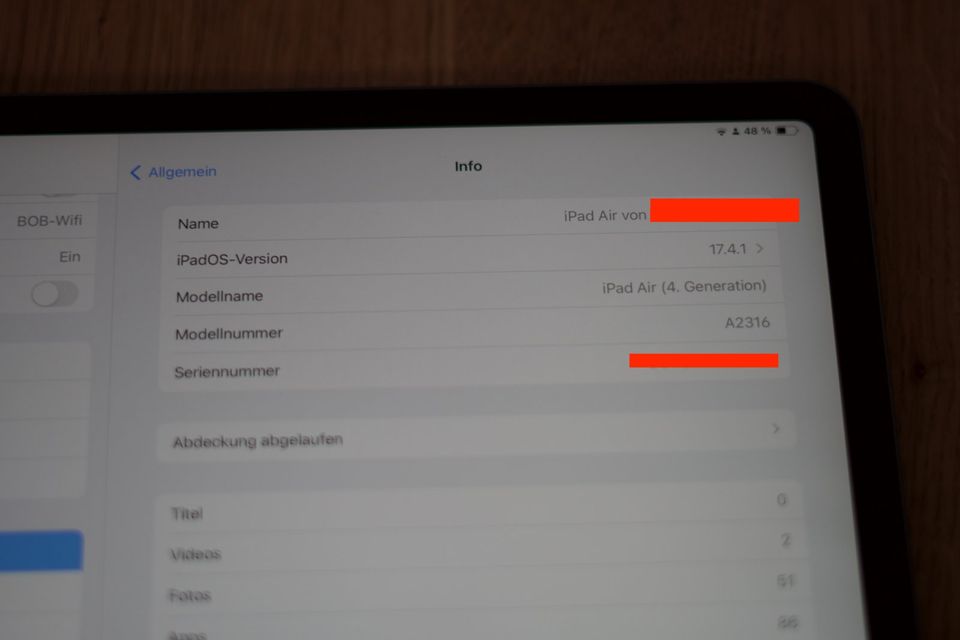 iPad Air 4 mit mini Rissen | Space grey 64Gb | iPad air 4 2020 in Jena