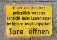 Altes Blechschild "Vergiftungsgefahr" Niedersachsen - Norden Vorschau