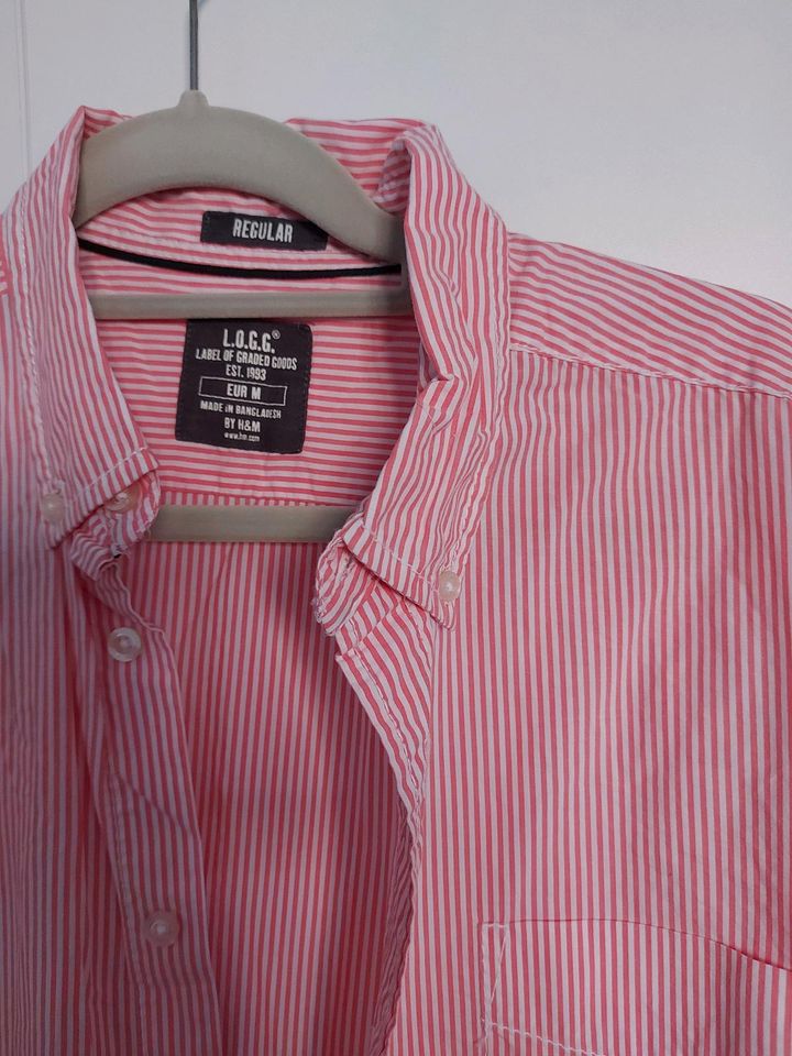H&M Sommerhemd Hemd , rot weiß gestreift, M in Köln