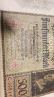 REICHSBANKNOTE 500 MARK Baden-Württemberg - Bühlertann Vorschau