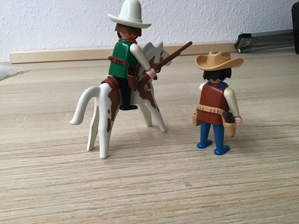 Playmobil 3304 2 Cowboys und Pferd Western in Brandenburg an der Havel