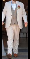 Anzug Herren XXL Hose Weste Beige einmal getragen Christan Berg Nordrhein-Westfalen - Mönchengladbach Vorschau