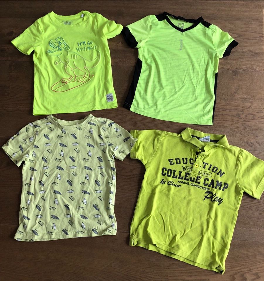 T-Shirt Shirt Trikot Kipsta Sommer kurzarm neon gelb grün 116/122 in Diekholzen