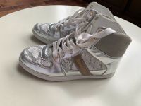 Neu Sneaker Schuhe Pantofola d‘Oro Silber Weiß Schlangenoptik Baden-Württemberg - Keltern Vorschau