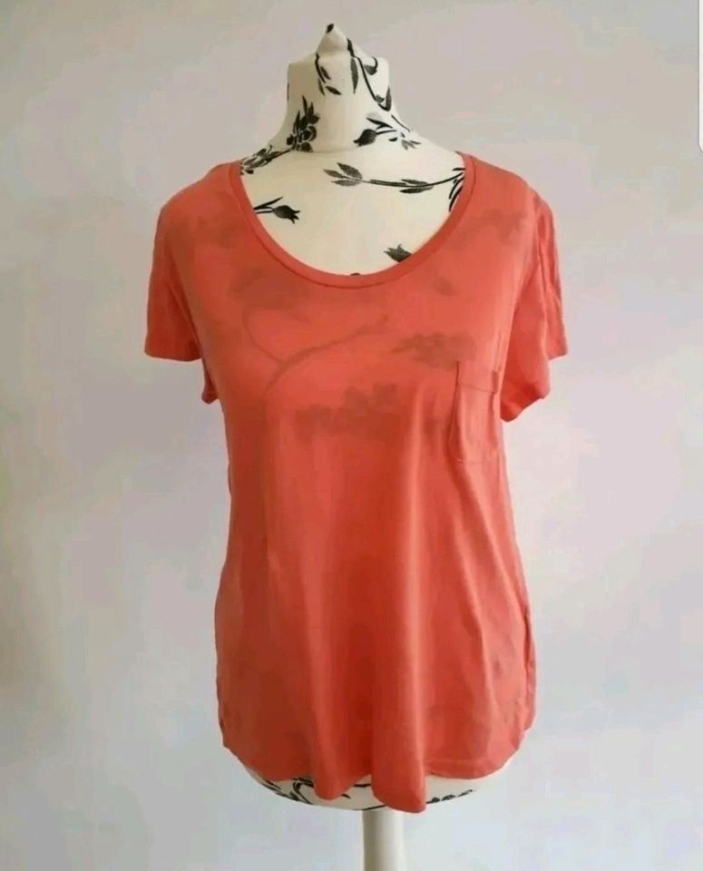 Shirt Damen tshirt sommer shirt orange top basic oberteil kurzarm in Berlin