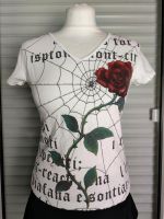 Weiß Top T-Shirt Spinnennetz Rose S 36 M 38 Y.O.U. Gothic Y2K Nordrhein-Westfalen - Werl Vorschau