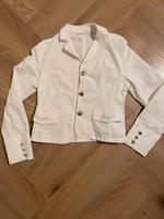 Hallhuber Blazer Jeansjacke weiß 36 S neuwertig Sommer Brandenburg - Panketal Vorschau