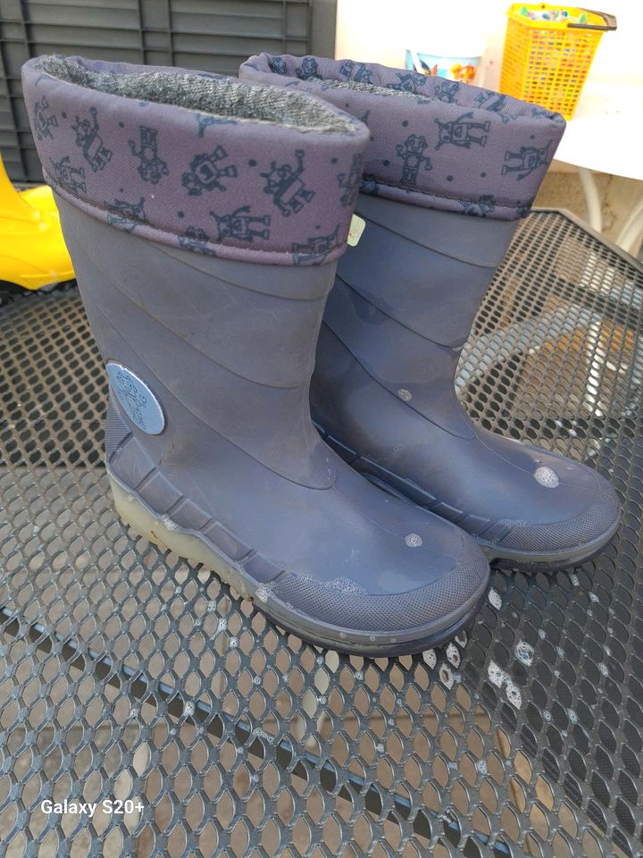 Gummistiefel gefüttert 28/29 blinken in Meerane