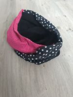 Handmade Loop Sterne Punkte pink schwarz Wollstoff Fleece Winter Sachsen-Anhalt - Zeitz Vorschau