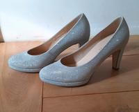Neu: Gabor Plateau Pumps High Heels Glitzer  silber 40 / 7 Rheinland-Pfalz - Germersheim Vorschau
