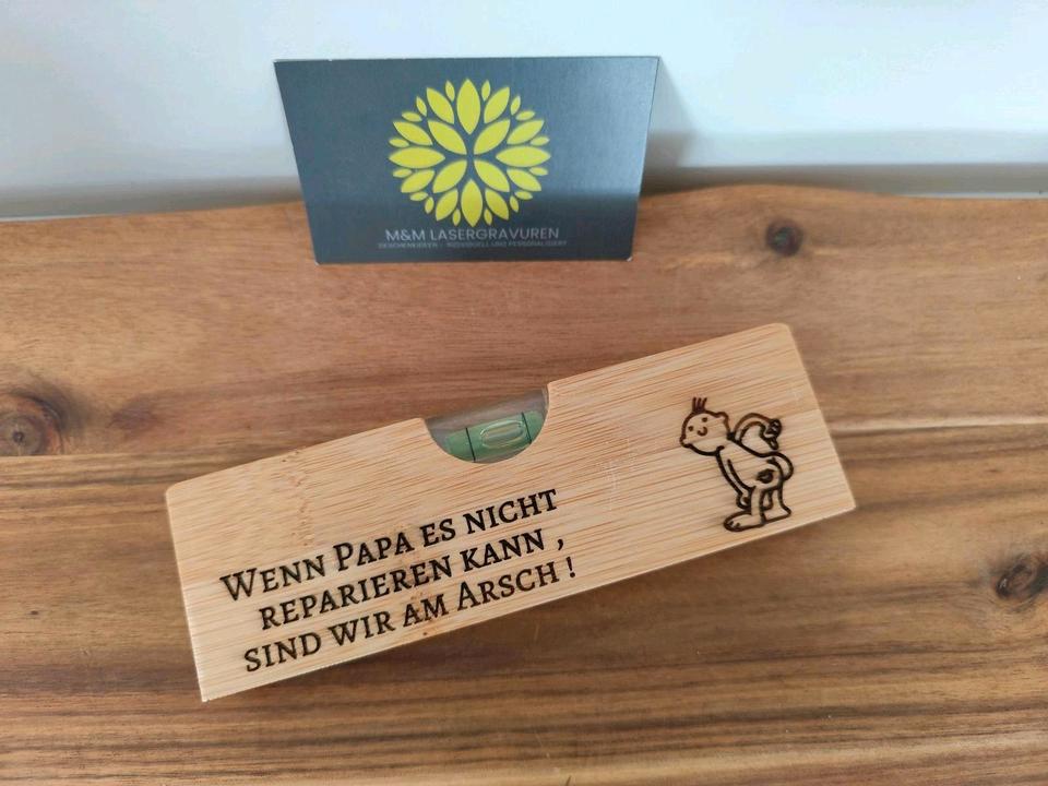 Wasserwaage, Flaschenöffner, Geschenk,personalisiert, Hochzeit in Papenburg